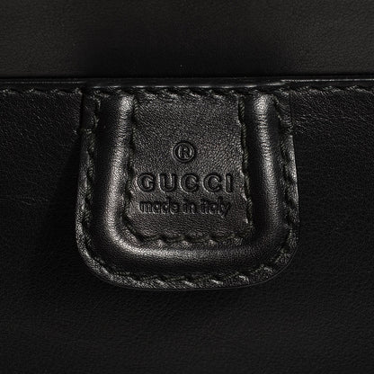Gucci Leather Bold Bamboo Medium Top Handle Bag Black 8 of 8