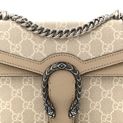 Gucci GG Supreme Monogram Textured Dollar Calfskin Mini Dionysus Shoulder Bag Beige Mystic White Oatmeal 8 of 14