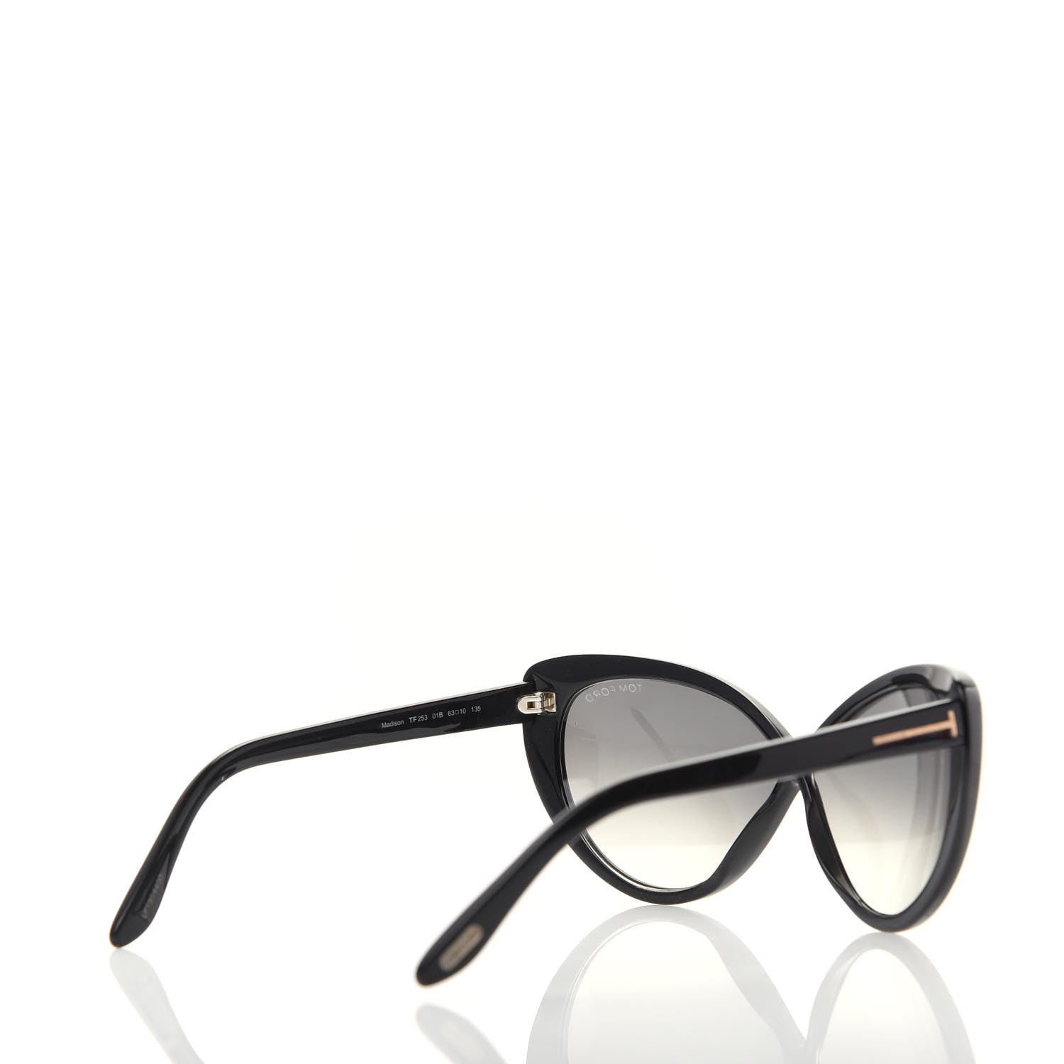 Tom Ford Madison Cat Eye Sunglasses TF253 Black 4 of 8