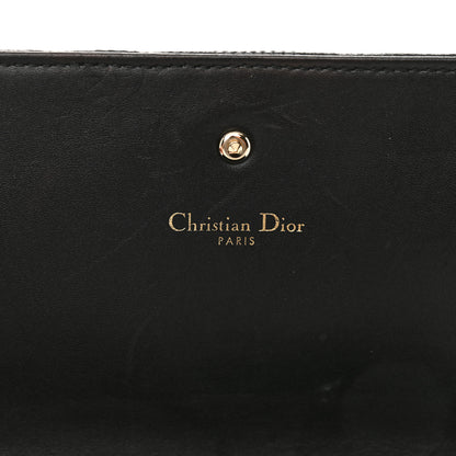 Christian Dior Lizard Diorama Croisiere Chain Wallet Black 6 of 13