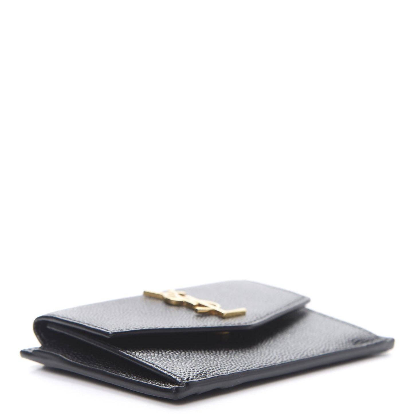 Grain De Poudre Uptown Monogram Card Case Black