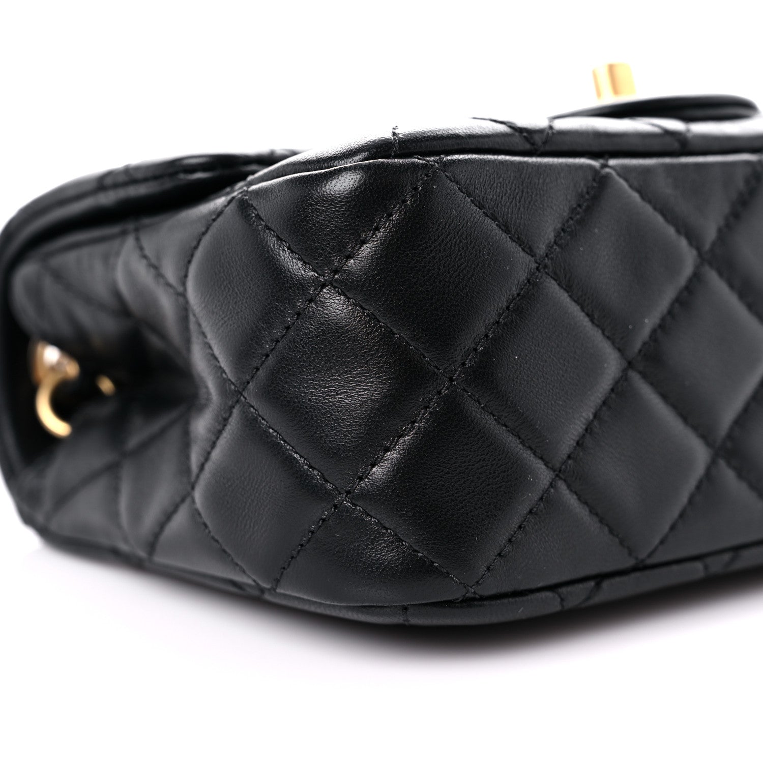 Chanel Lambskin Quilted Mini Pearl Crush Flap Black 8 of 9