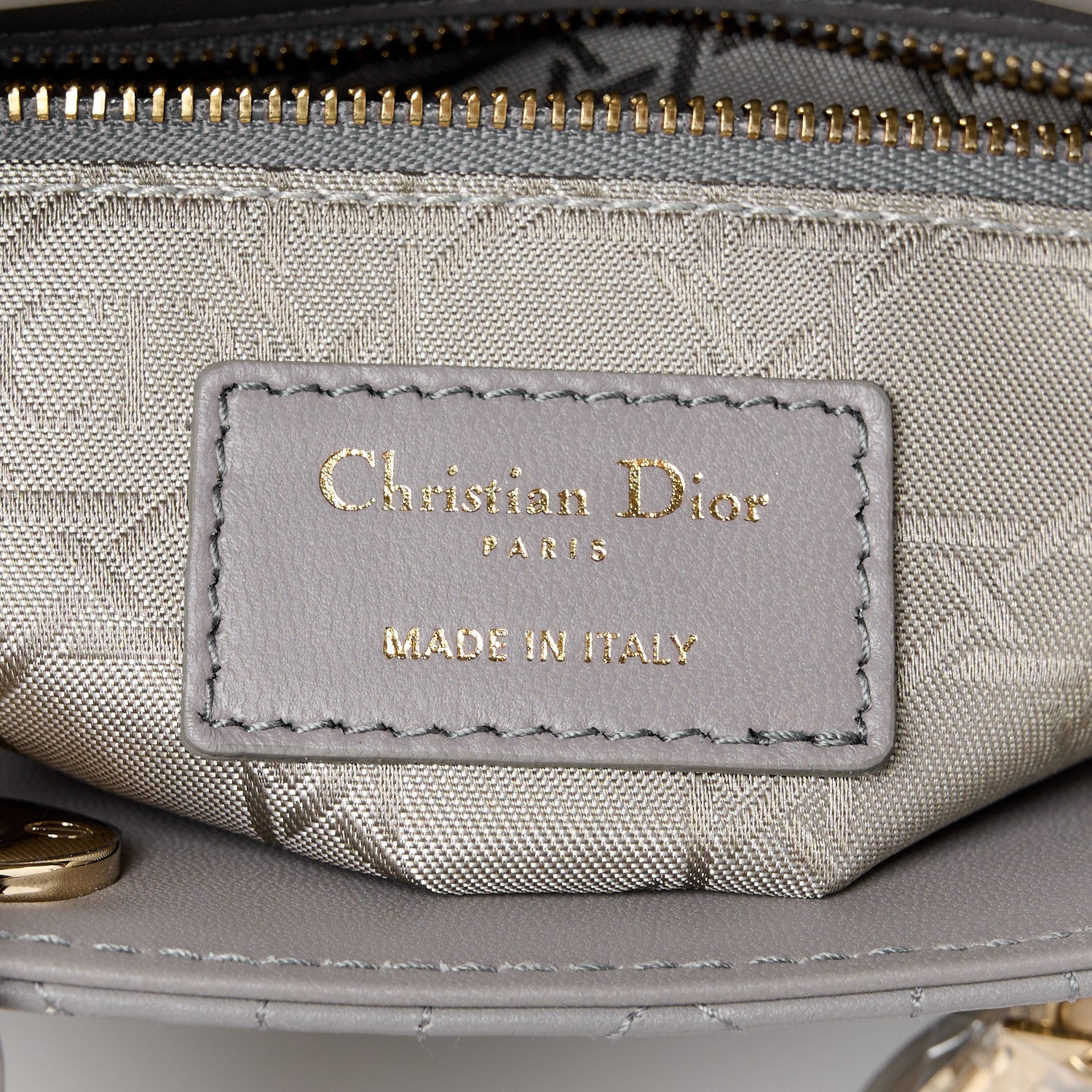 Christian Dior Lambskin Cannage Small My ABCDior Lady Dior Grey 6 of 11