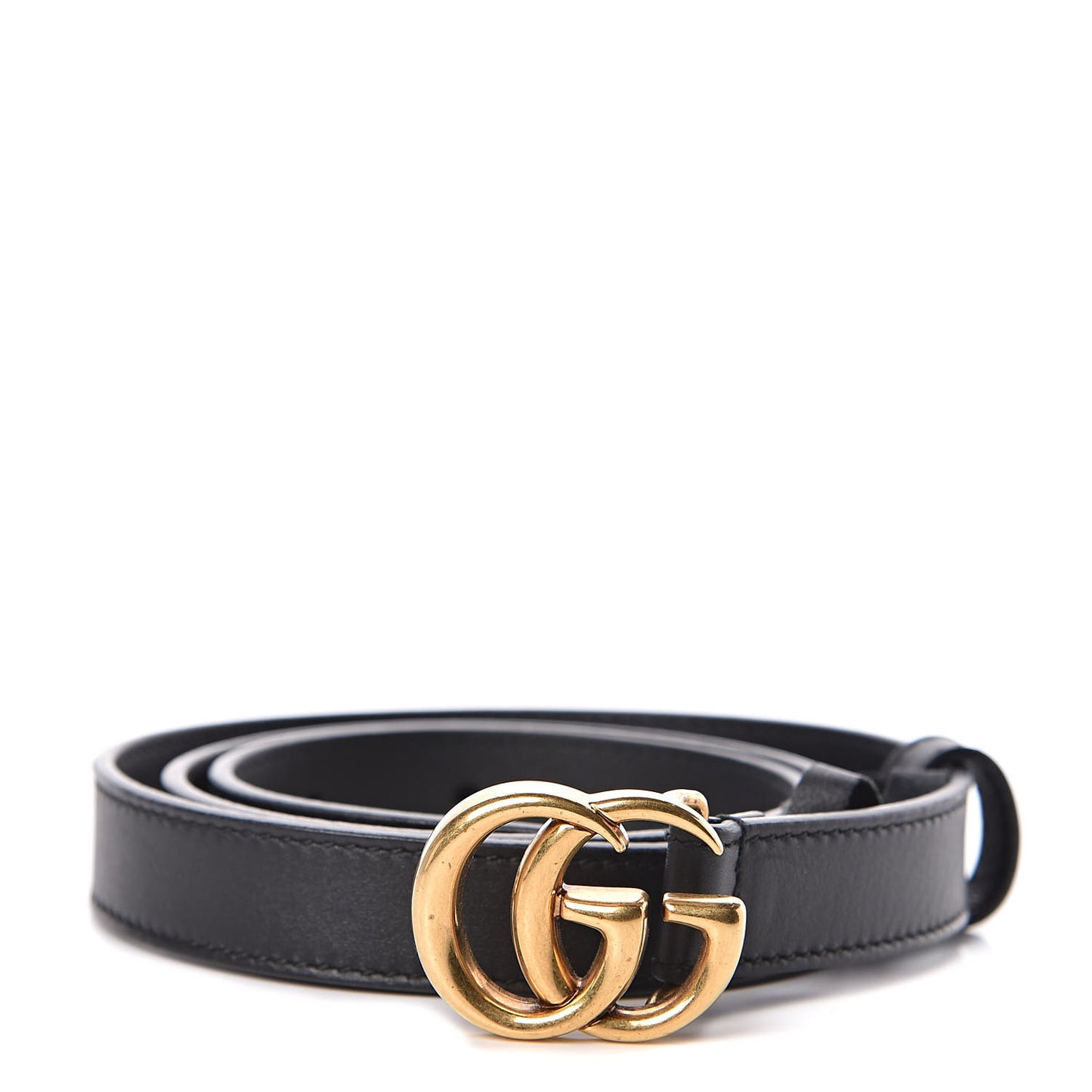 Calfskin Double G 20mm Belt 75 30 Black