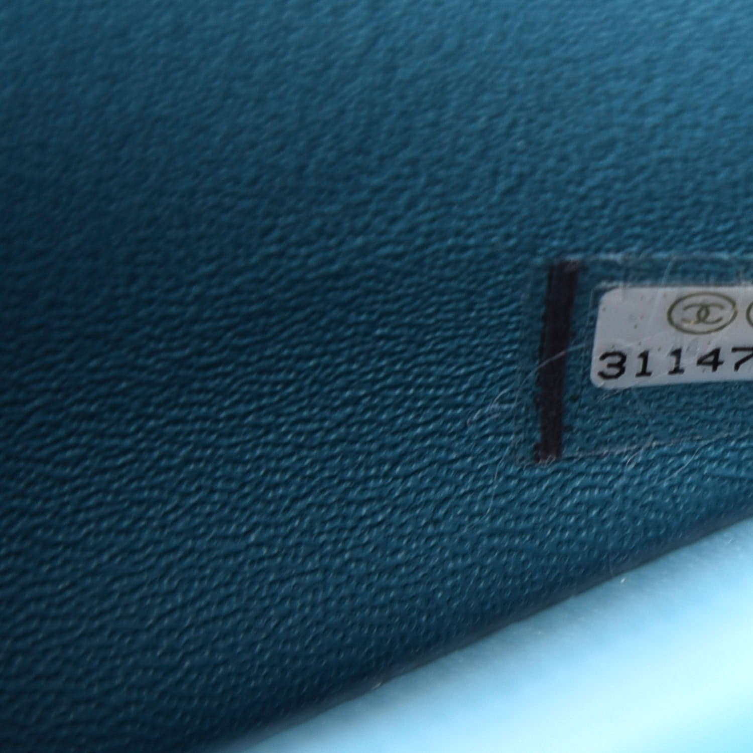 Chanel Lambskin Quilted Mini Rectangular Flap Green Blue 9 of 10