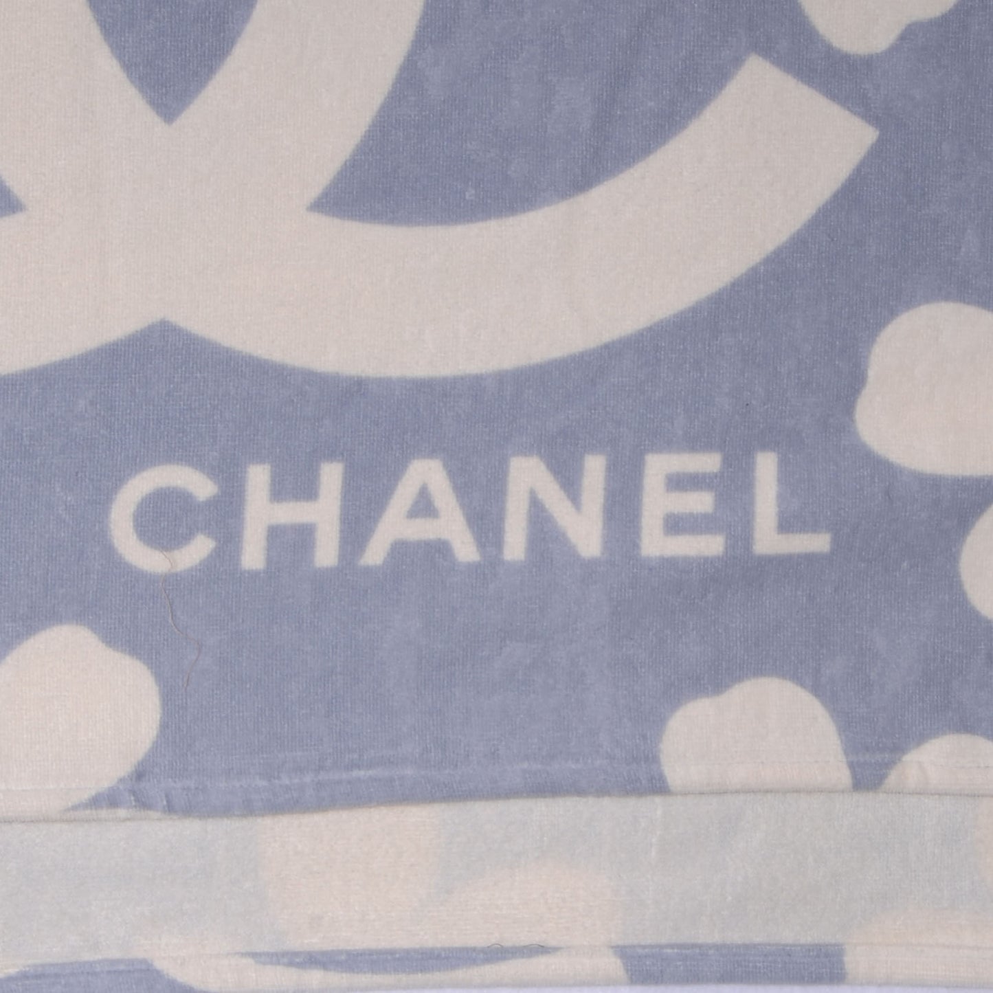 Cotton Clover Beach Towel Blue/White