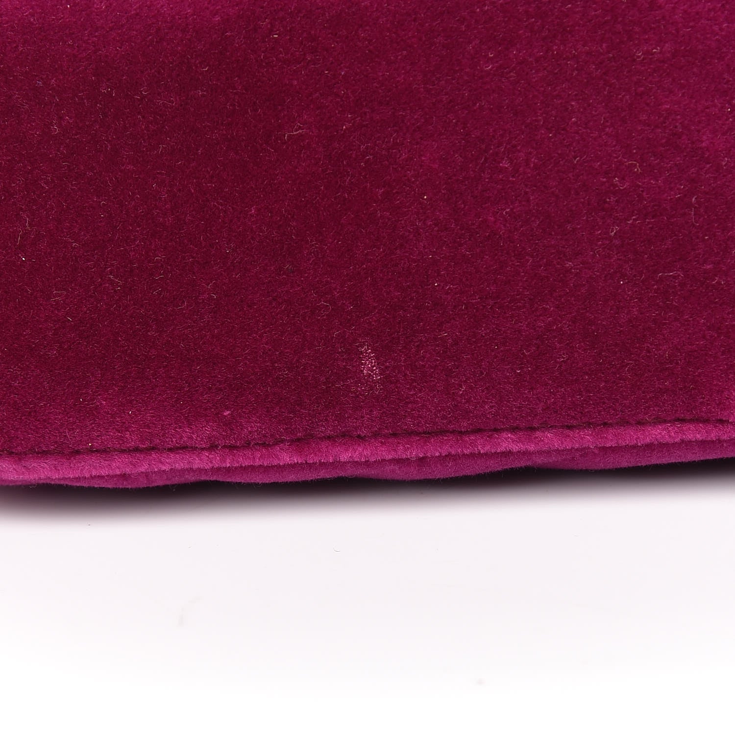 Gucci Velvet Matelasse Mini GG Marmont Shoulder Bag Fuchsia Violet Cyclamen 11 of 11