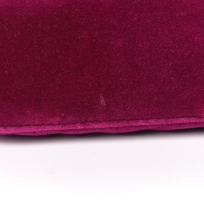 Gucci Velvet Matelasse Mini GG Marmont Shoulder Bag Fuchsia Violet Cyclamen 11 of 11