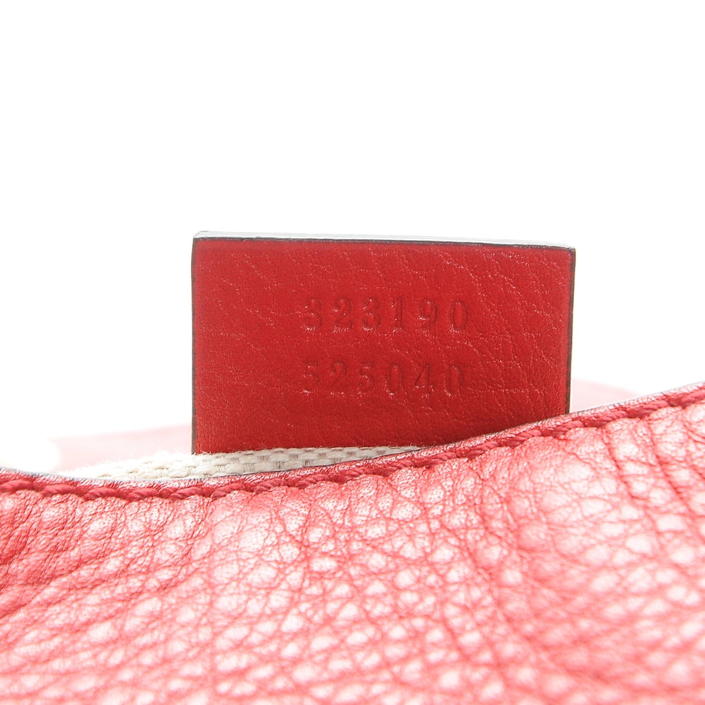 Pebbled Calfskin Small Soho Flap Crossbody Red