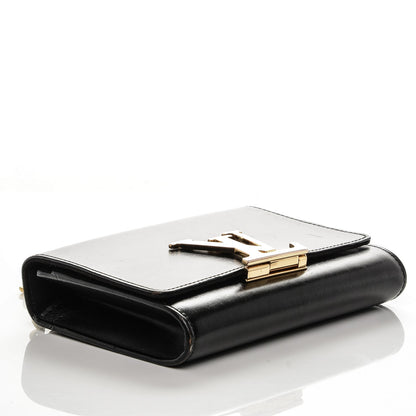 Louis Vuitton Calfskin Chain Louise MM Black 4 of 6