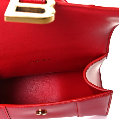 Balenciaga Shiny Box Calfskin Hourglass Top Handle Bag XS Bright Red 5 of 16
