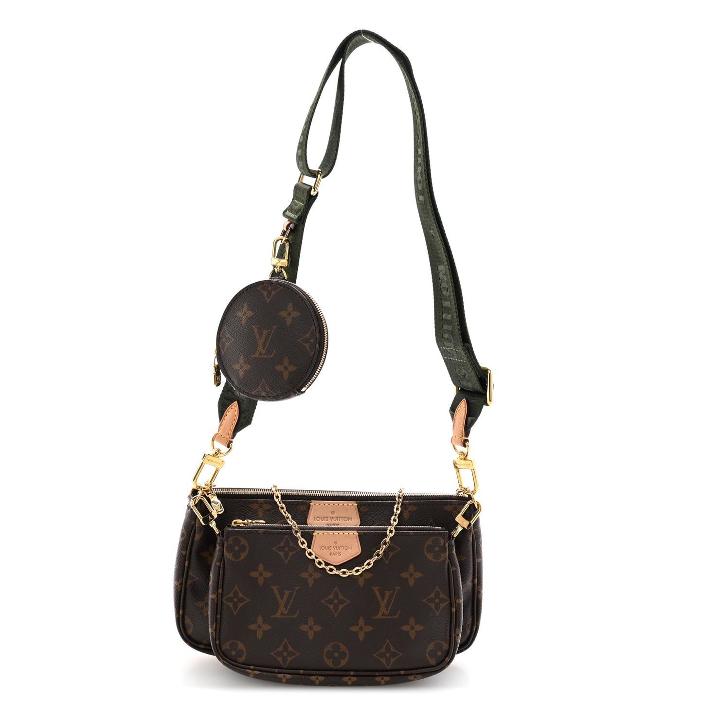 Monogram Multi Pochette Accessories Kaki