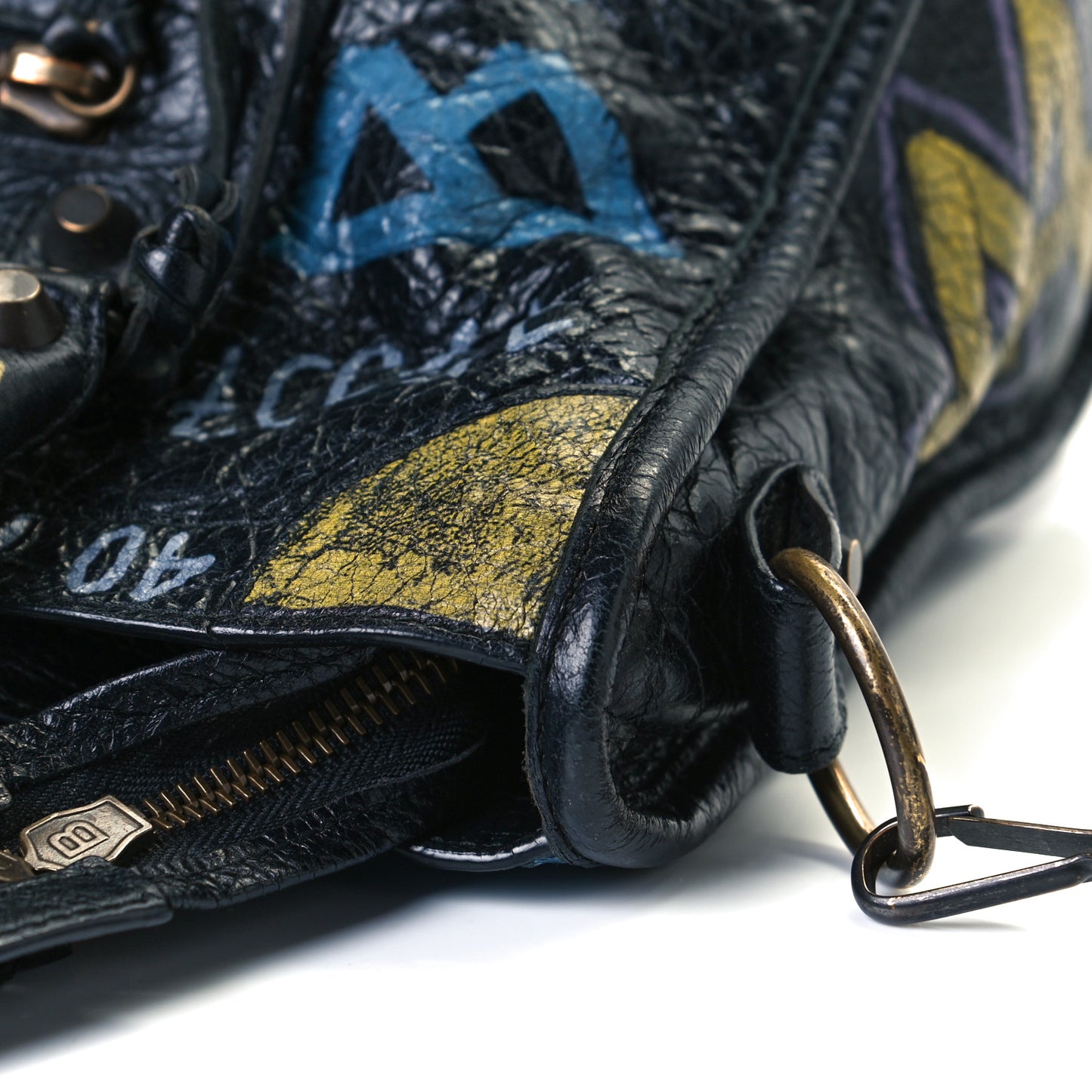 Agneau Graffiti All Over Classic Hardware S City Black Multicolor