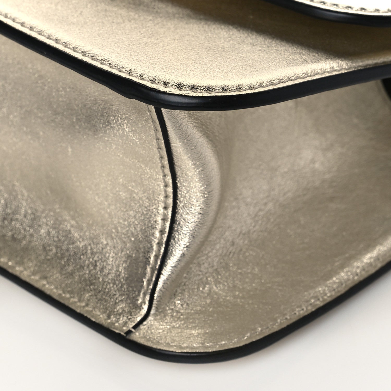 Valentino Garavani Metallic Calfskin Micro VSling Shoulder Bag Sahara 9 of 9
