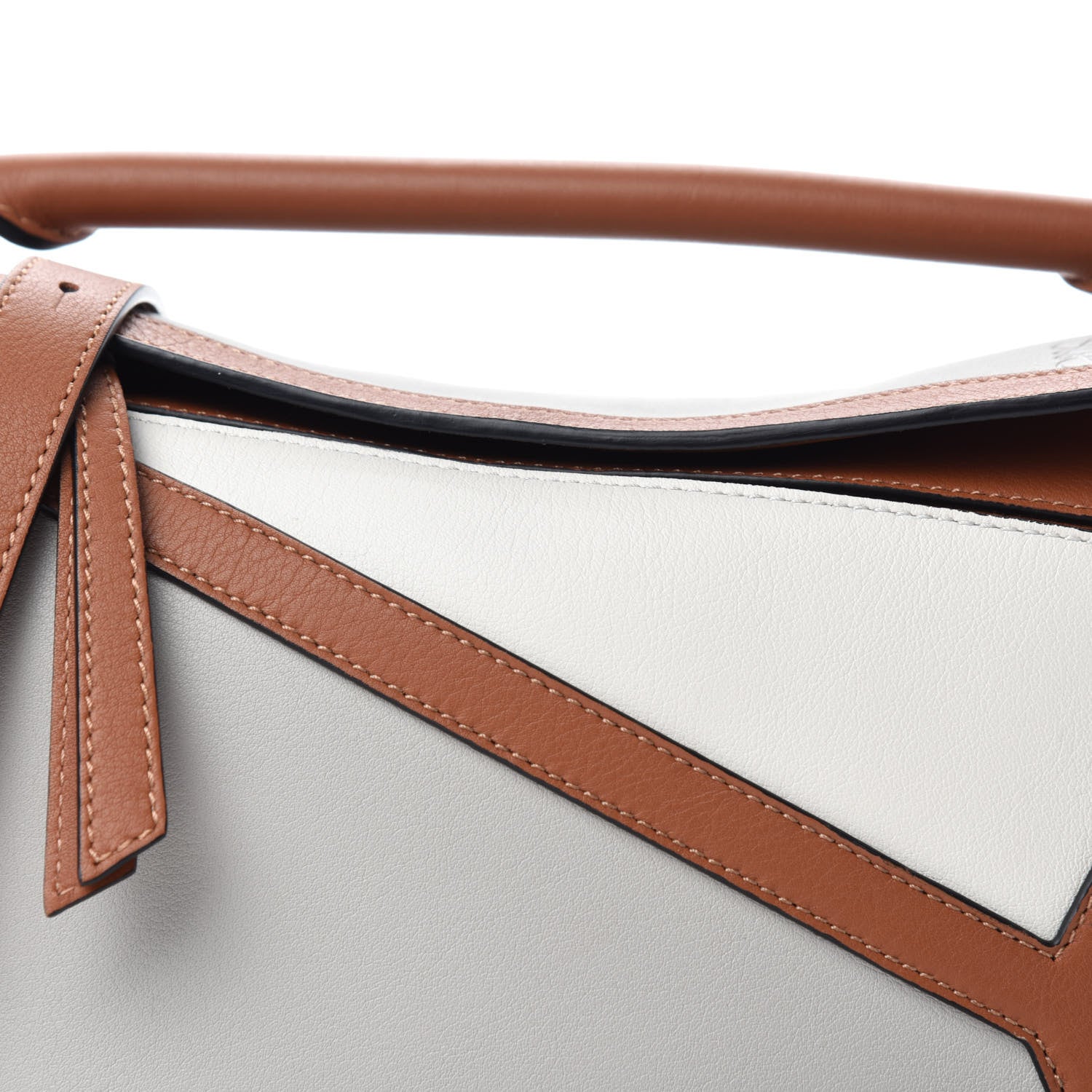 Loewe Calfskin Small Graphic Puzzle Bag Ghost Soft White 9 of 9