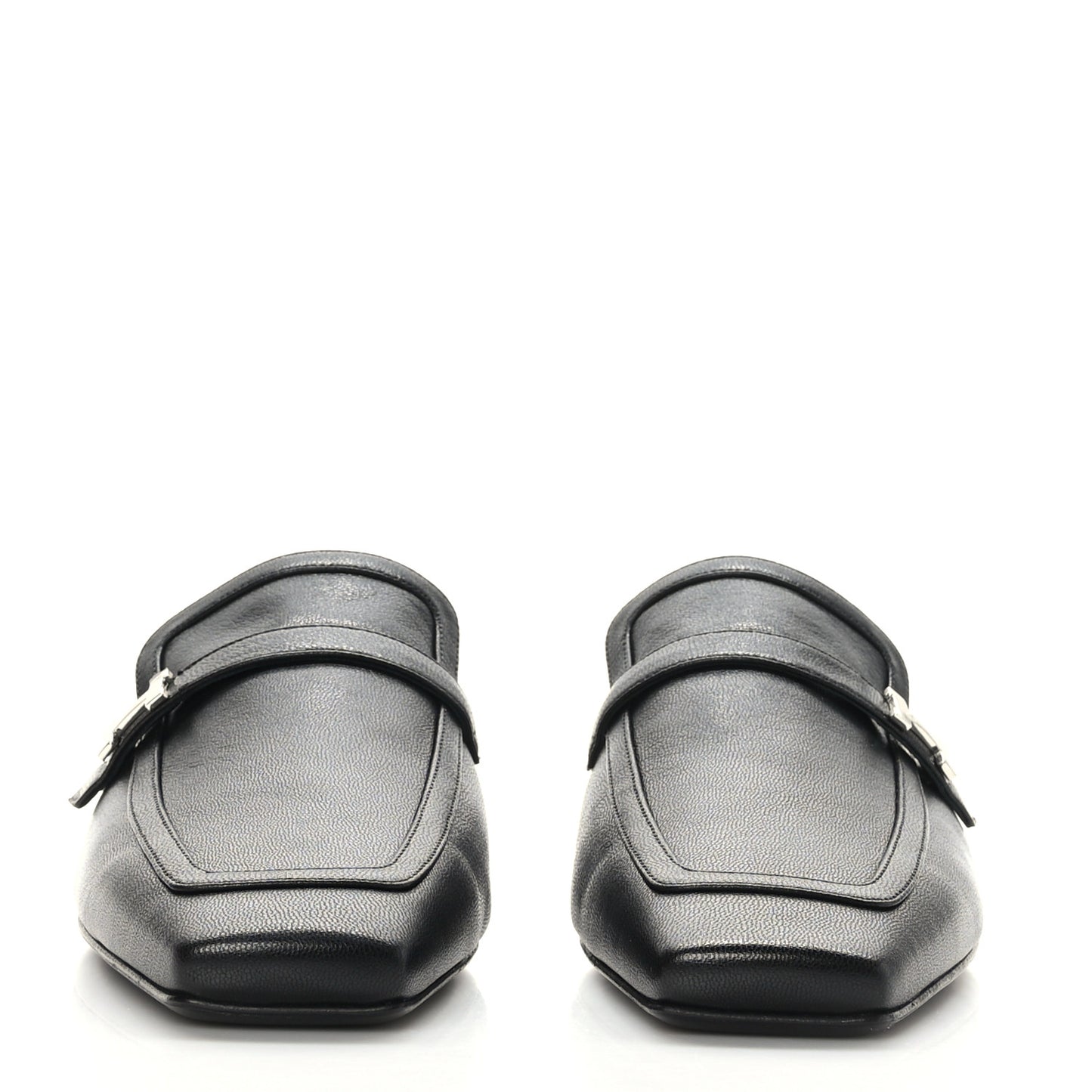 Goatskin Groupie Mules 39 Black