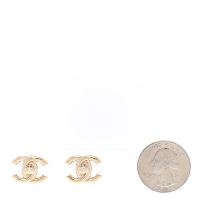 Chanel Metal CC Turnlock Earrings Gold 2 of 5