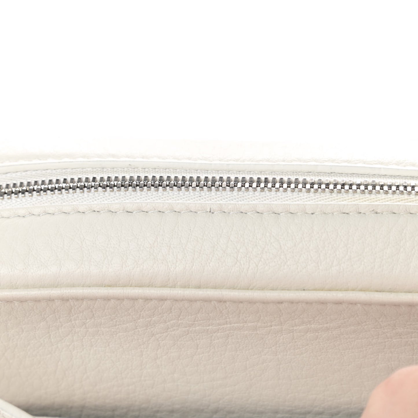 Calfskin Logo S Everyday Camera Bag White
