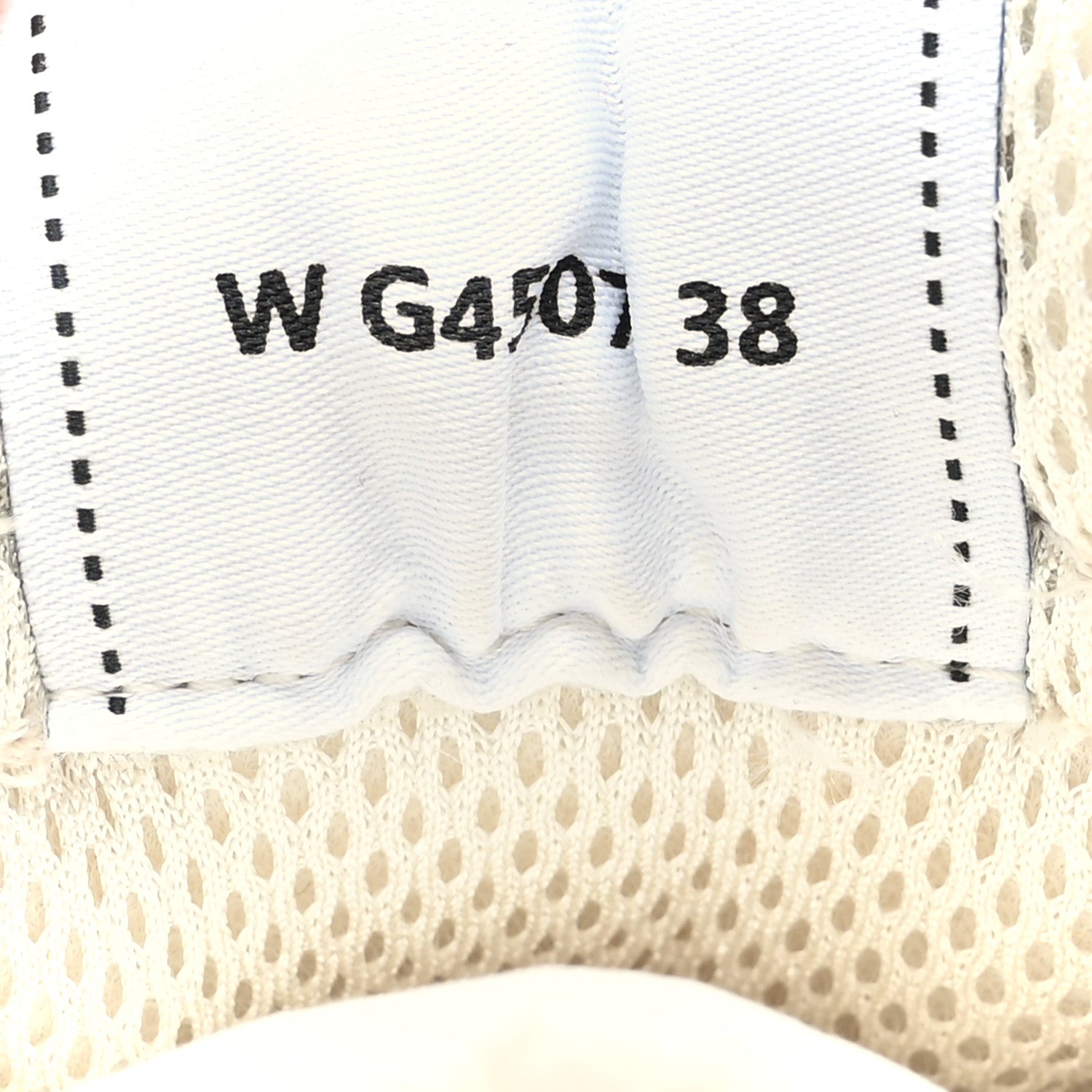 Chanel Fabric Laminated Calfskin Stretch CC Womens Sneakers 38 Ivory White Silver 6 of 8