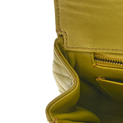 Chanel Lambskin Quilted Flap Clutch Light Green 13 of 15