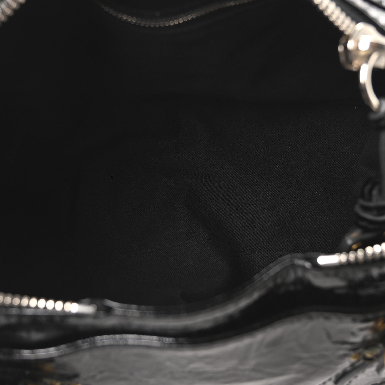 Chloe Crinkled Patent Medium Paddington Satchel Black 5 of 10