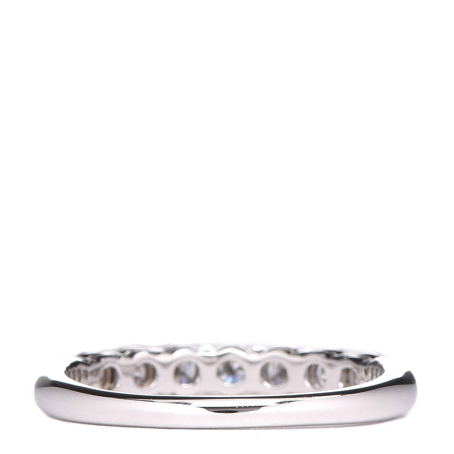 Tiffany Platinum Diamond 3.5mm Embrace Half Circle Band Ring 62 10 3 of 5