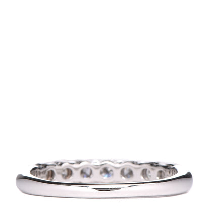 Tiffany Platinum Diamond 3.5mm Embrace Half Circle Band Ring 62 10 3 of 5