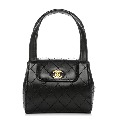 Chanel Lambskin Evening Bag Black 1 of 9