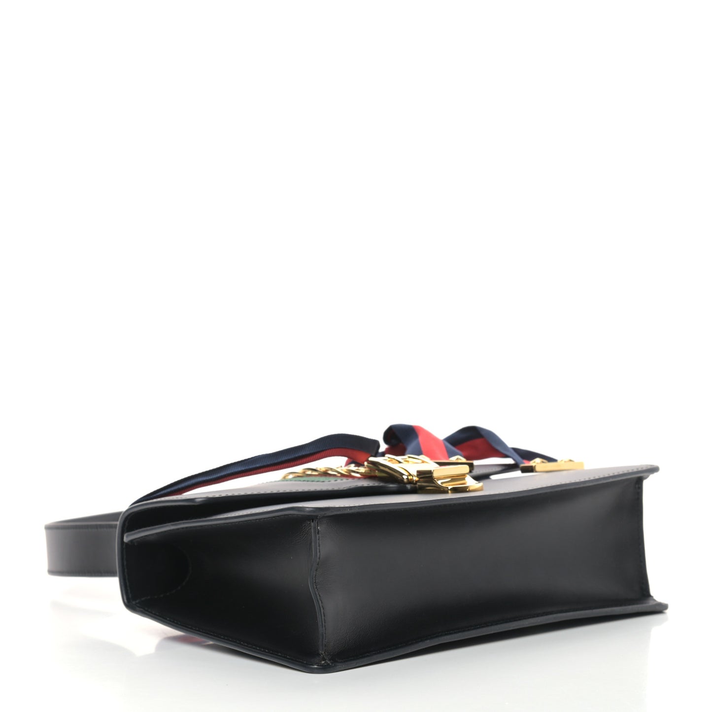 Calfskin Small Sylvie Shoulder Bag Black
