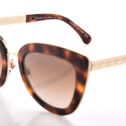 Chanel Cat Eye Quilted Sunglasses 5368 Tortoise 6 of 8