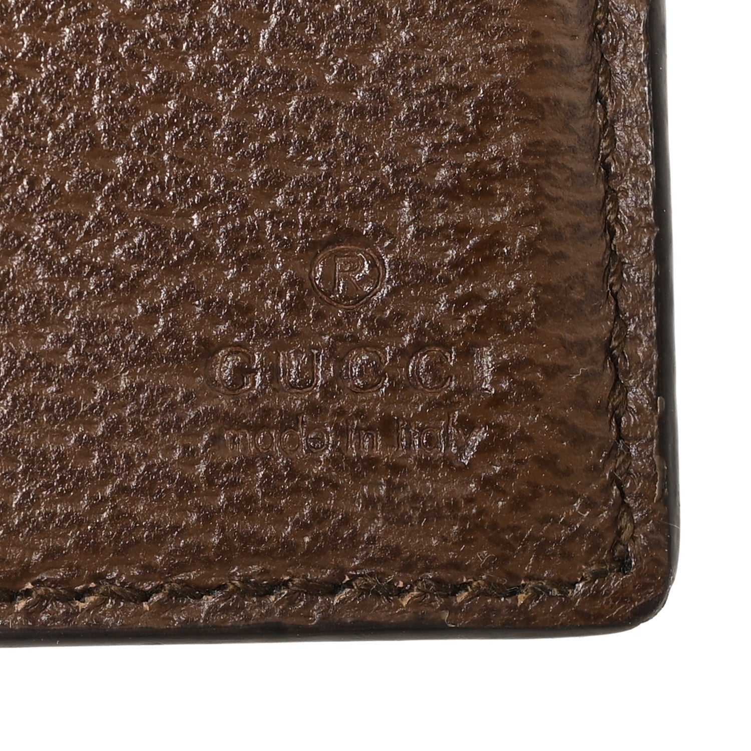 Gucci GG Supreme Monogram Web Ophidia Card Case Beige Ebony Electric Green 6 of 7