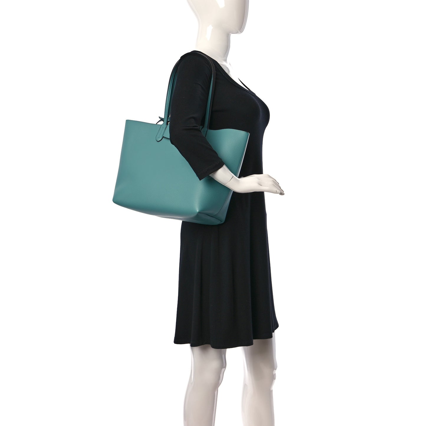 Calfskin Travel Tote Tyrone Turquoise