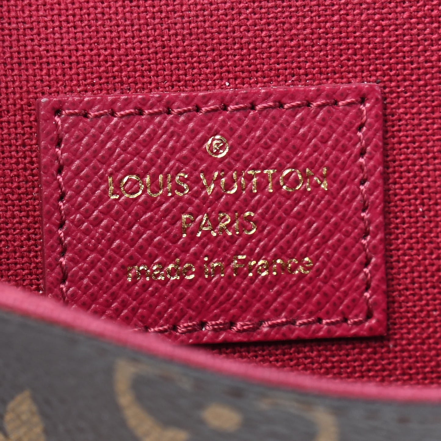Monogram Pochette Felicie Chain Wallet Fuchsia