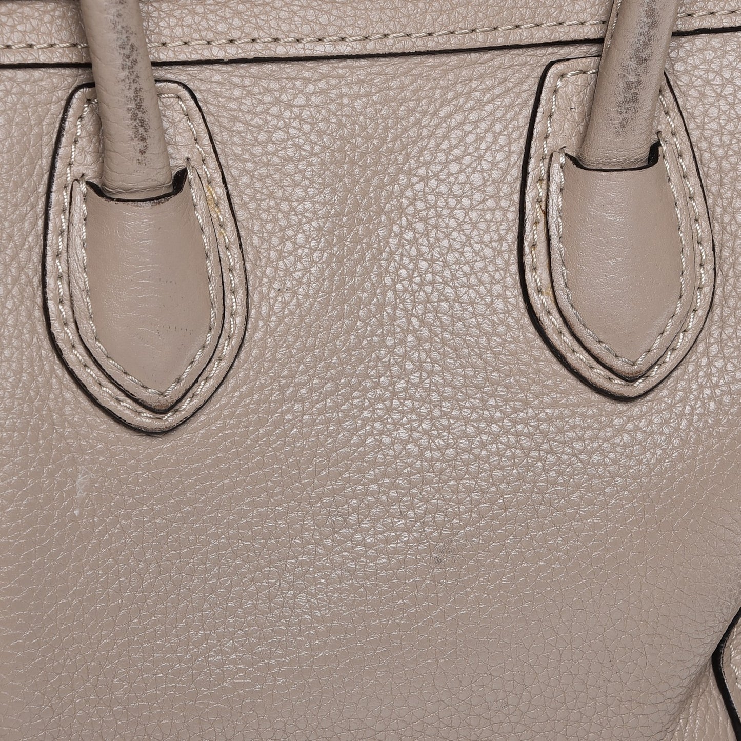 Drummed Calfskin Nano Luggage Dune