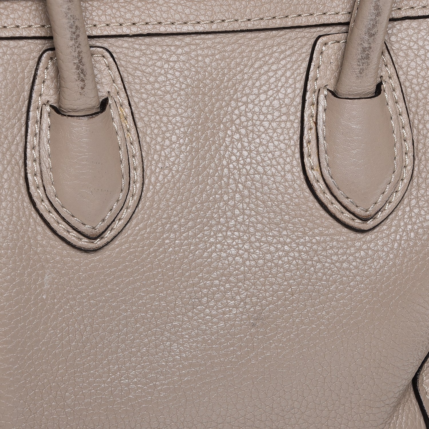 Celine Drummed Calfskin Nano Luggage Dune 12 of 18