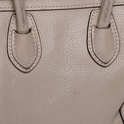 Celine Drummed Calfskin Nano Luggage Dune 12 of 18