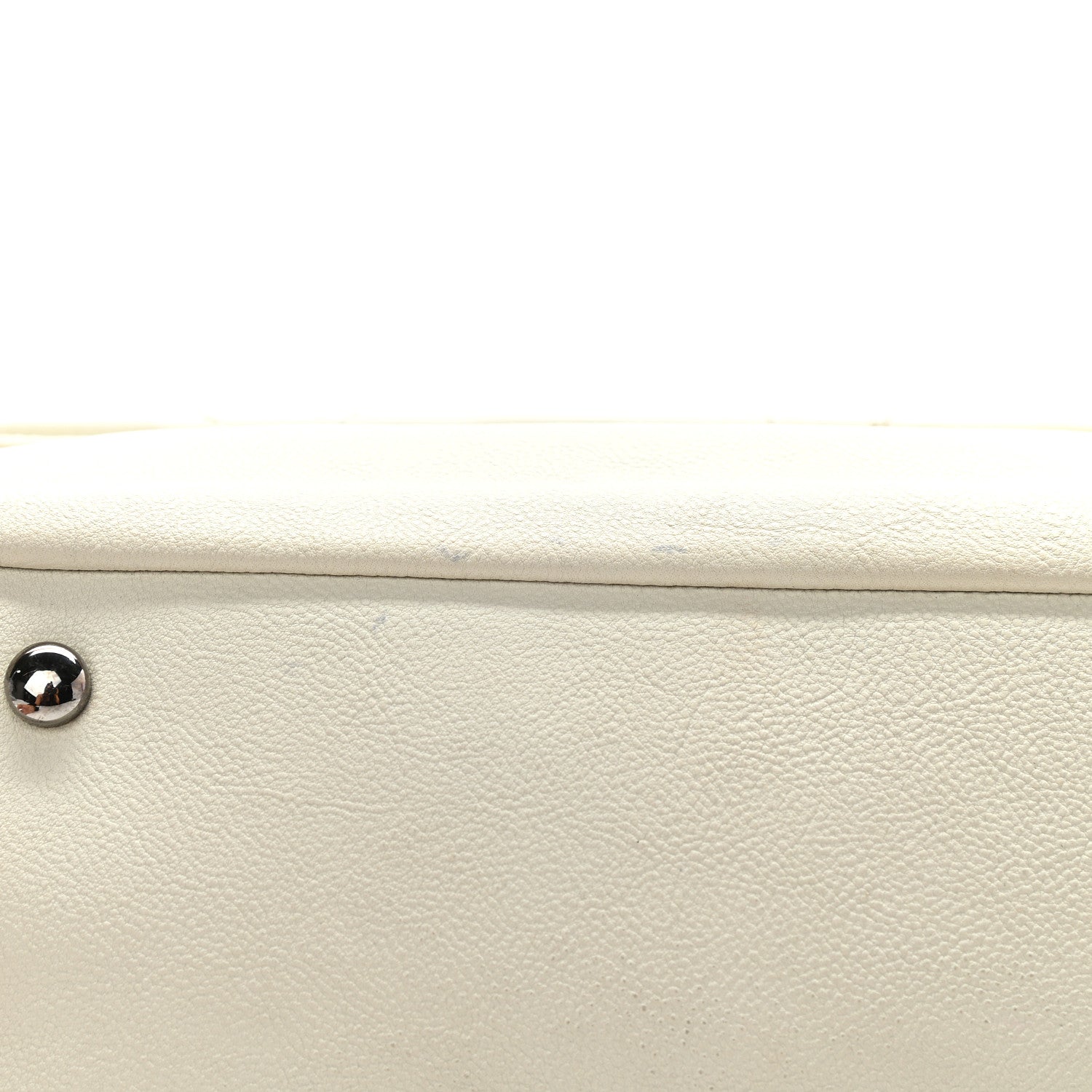 Chanel Calfskin Diamond Stitch Accordion Flap White 10 of 13