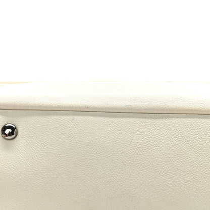Chanel Calfskin Diamond Stitch Accordion Flap White 10 of 13