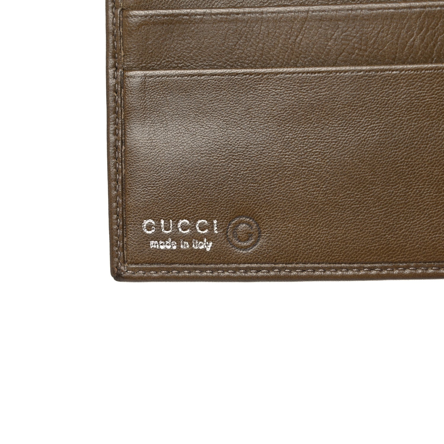 Gucci Smooth Calfskin Mens Bi-Fold Wallet Brown 6 of 10