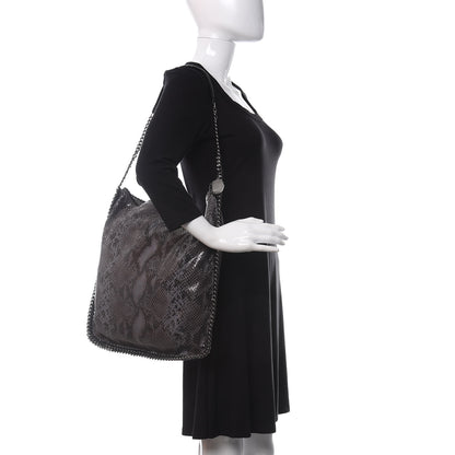 Stella McCartney Eco Python Falabella Hobo Dark Grey 2 of 11