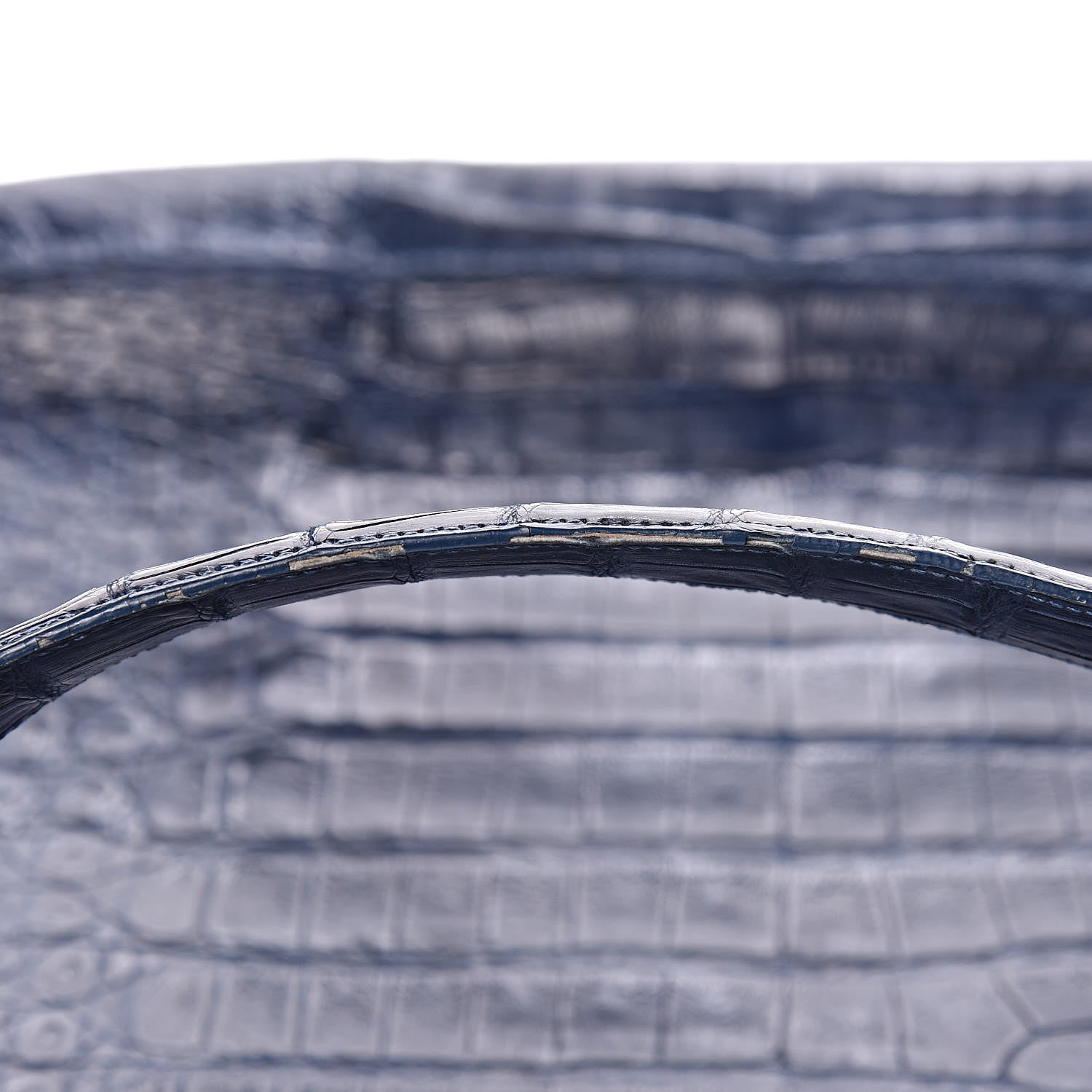 Nancy Gonzalez Crocodile Hobo Blue 10 of 12