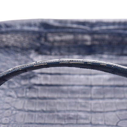 Nancy Gonzalez Crocodile Hobo Blue 10 of 12