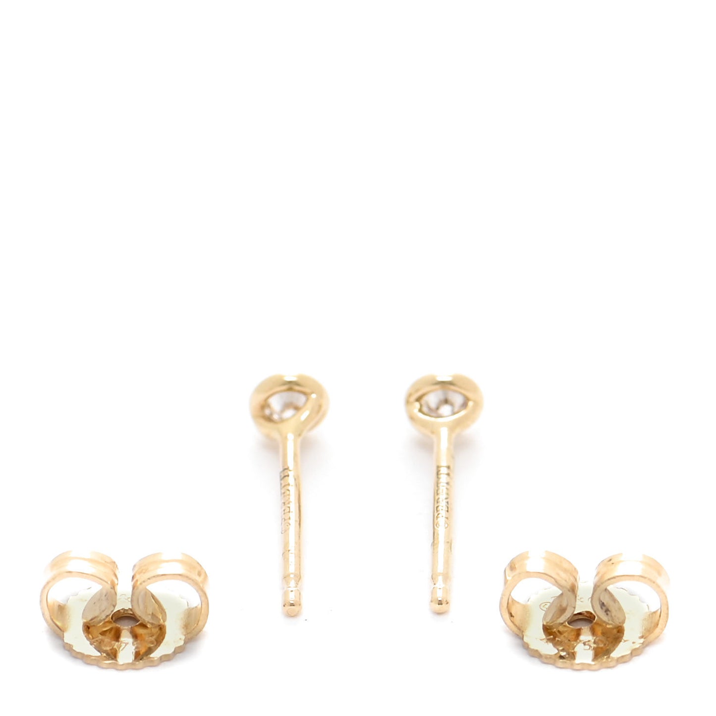 18K Yellow Gold Diamond .10ctw Elsa Peretti Diamonds By The Yard Earrings