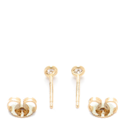 Tiffany 18K Yellow Gold Diamond .10ctw Elsa Peretti Diamonds By The Yard Earrings 4 of 6
