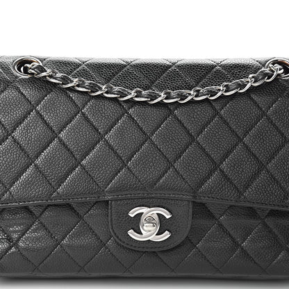 Chanel Caviar Quilted Medium Double Flap Black 8 of 17
