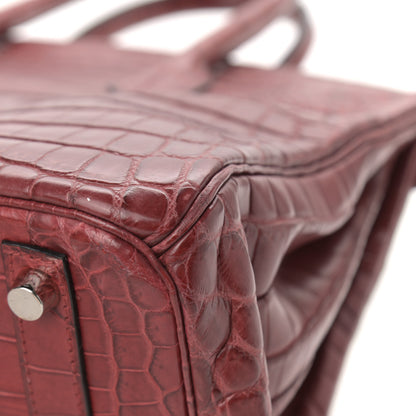 Hermes Matte Niloticus Crocodile Birkin 30 Rouge H 12 of 17