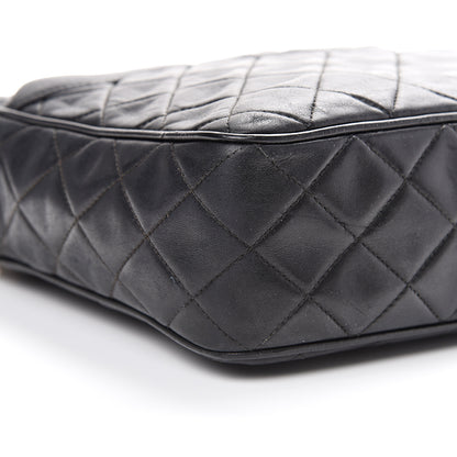 Chanel Lambskin Quilted CC Tassel Camera Case Black 10 of 13