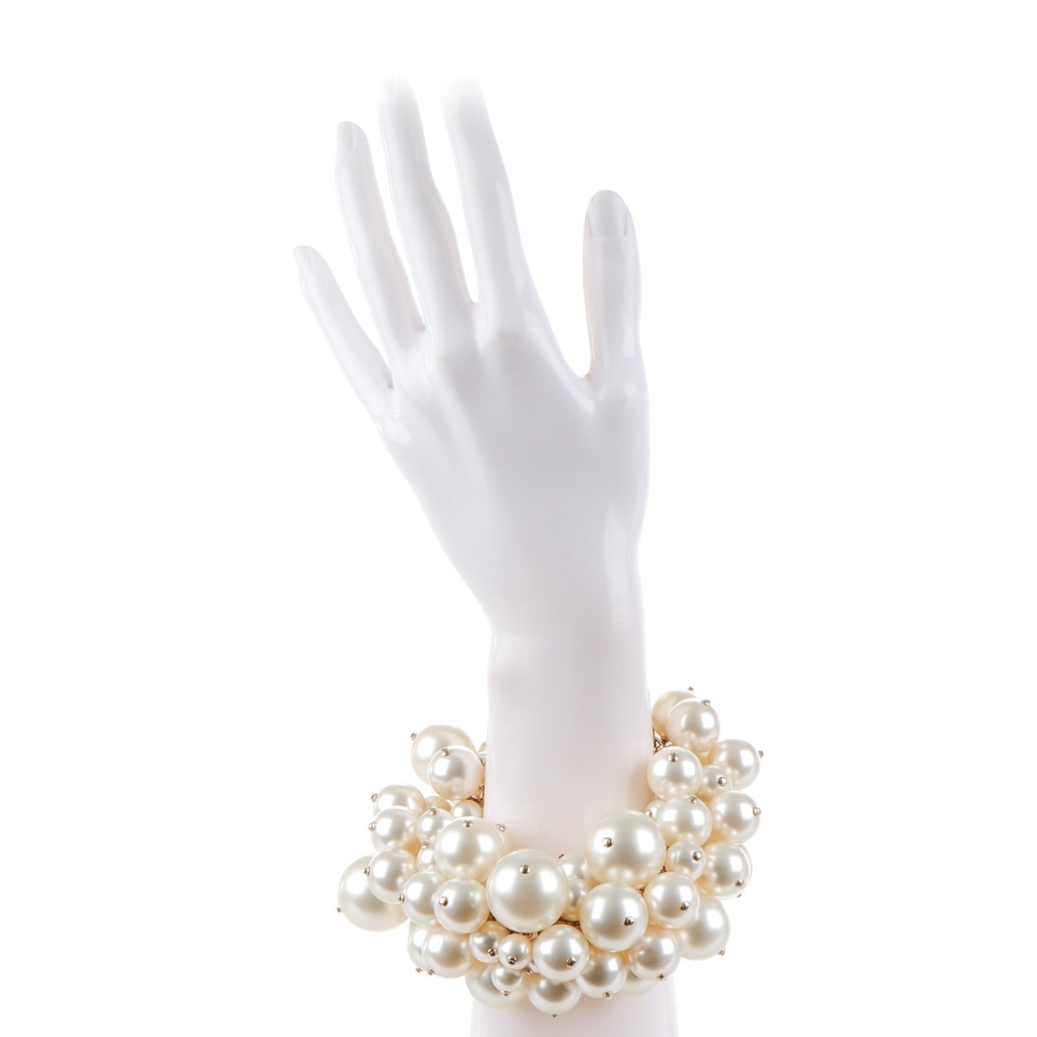 Chanel Pearl CC Multi Strand Bracelet Gold 2 of 5