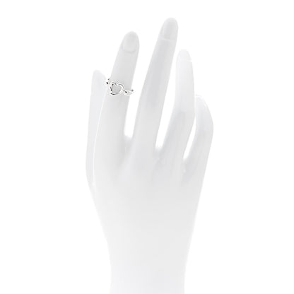 Tiffany Sterling Silver Elsa Peretti Open Heart Ring 47 4 2 of 7