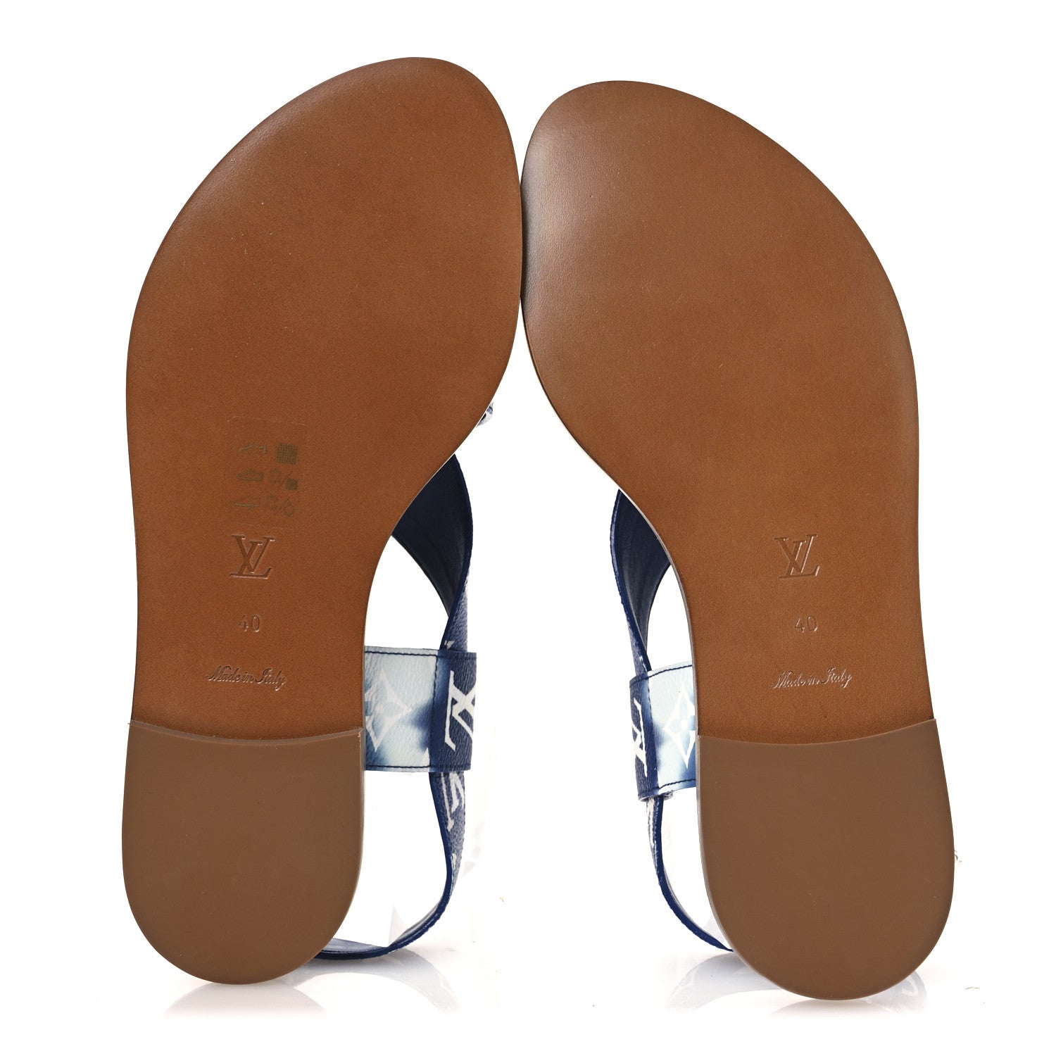 Louis Vuitton Monogram Escale Palma Flat Sandals 40 Blue 7 of 11